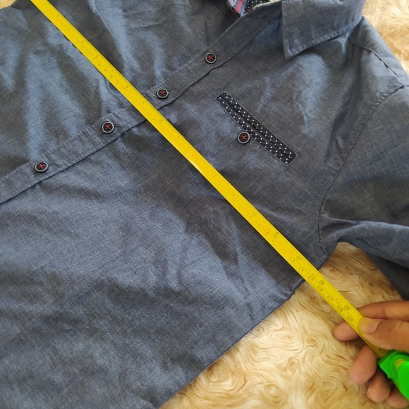 Boys denim button up shirt - Picture 8 of 9